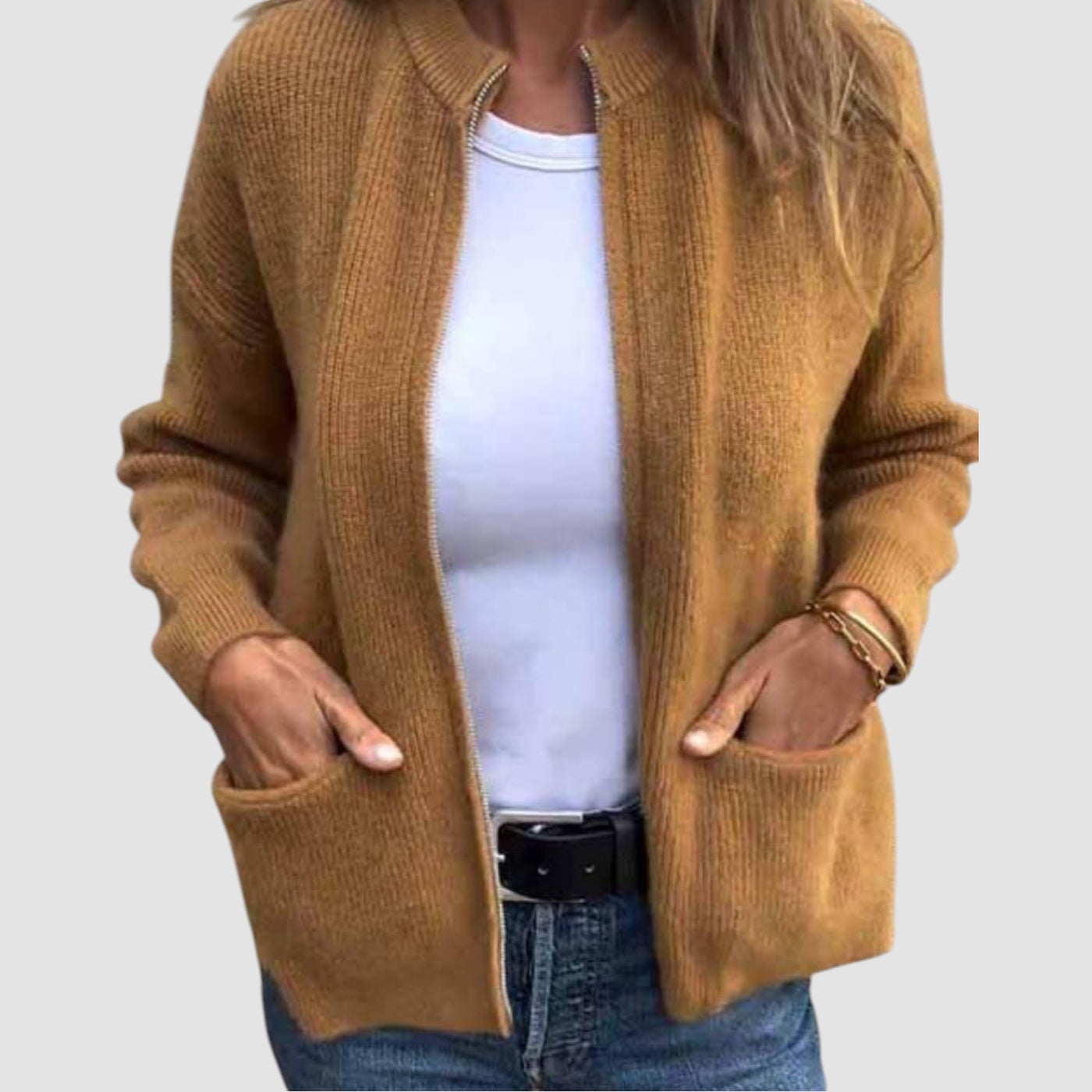 Stilhaus Bern | Reissverschluss Strick Cardigan