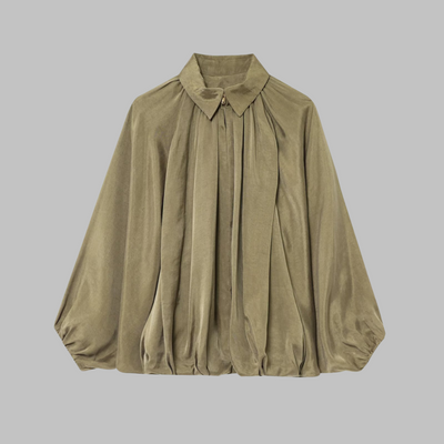 Stilhaus Bern | Drapierte Satinbluse Damen