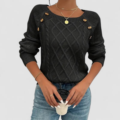 Stilhaus Bern | Schulterknopf Zopf Pullover