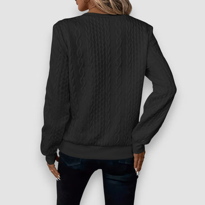 Stilhaus Bern | Strukturierter Reißverschluss-Pullover