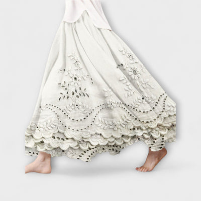 Aurora – Boho Maxirock Mit Stickerei