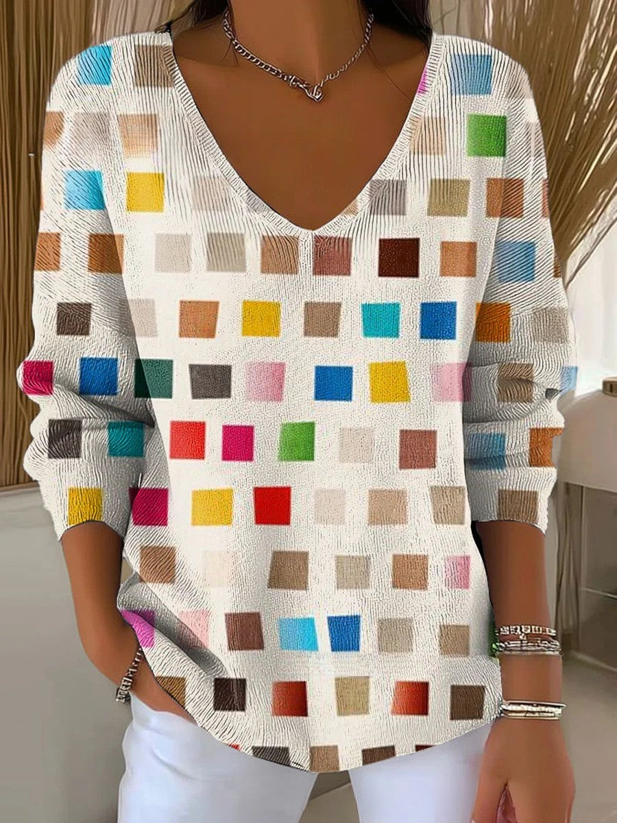 Beatrice – Pullover mit V-Ausschnitt