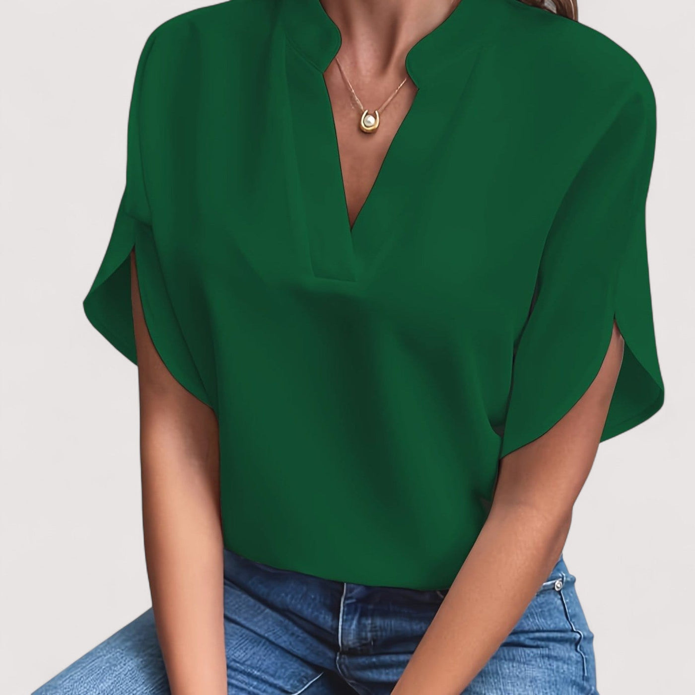 Rosmarie™ | Drapierte Bluse