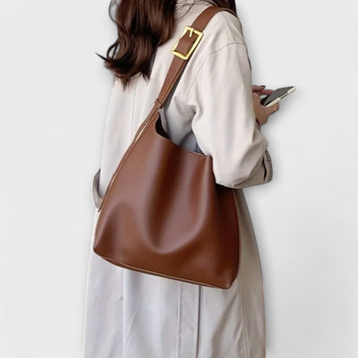 Aurora. – Elegante Lederschultertasche
