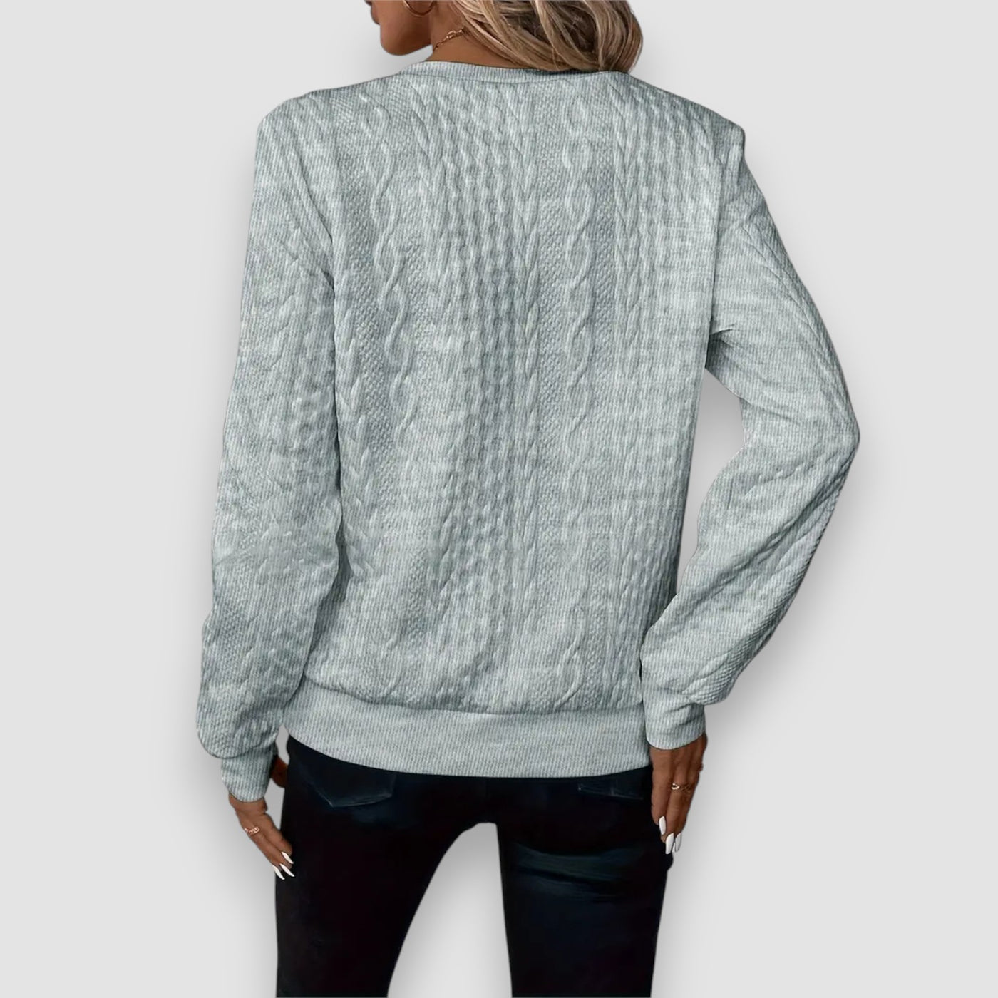 Stilhaus Bern | Strukturierter Reißverschluss-Pullover