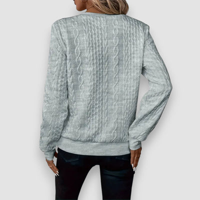 Stilhaus Bern | Strukturierter Reißverschluss-Pullover