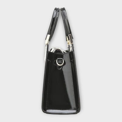 Aurora. -  Glänzende Krokodilledermuster-Handtasche