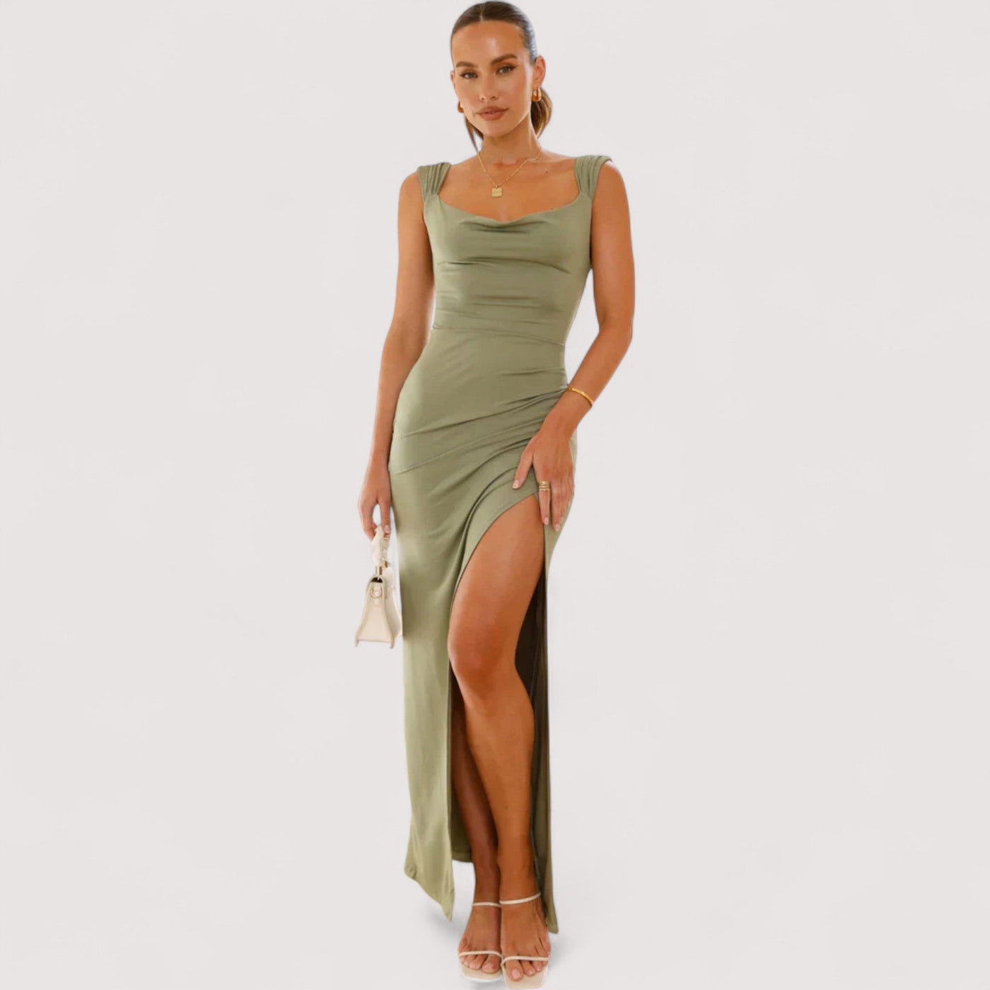 Giorgia™ | Tailliertes Maxikleid