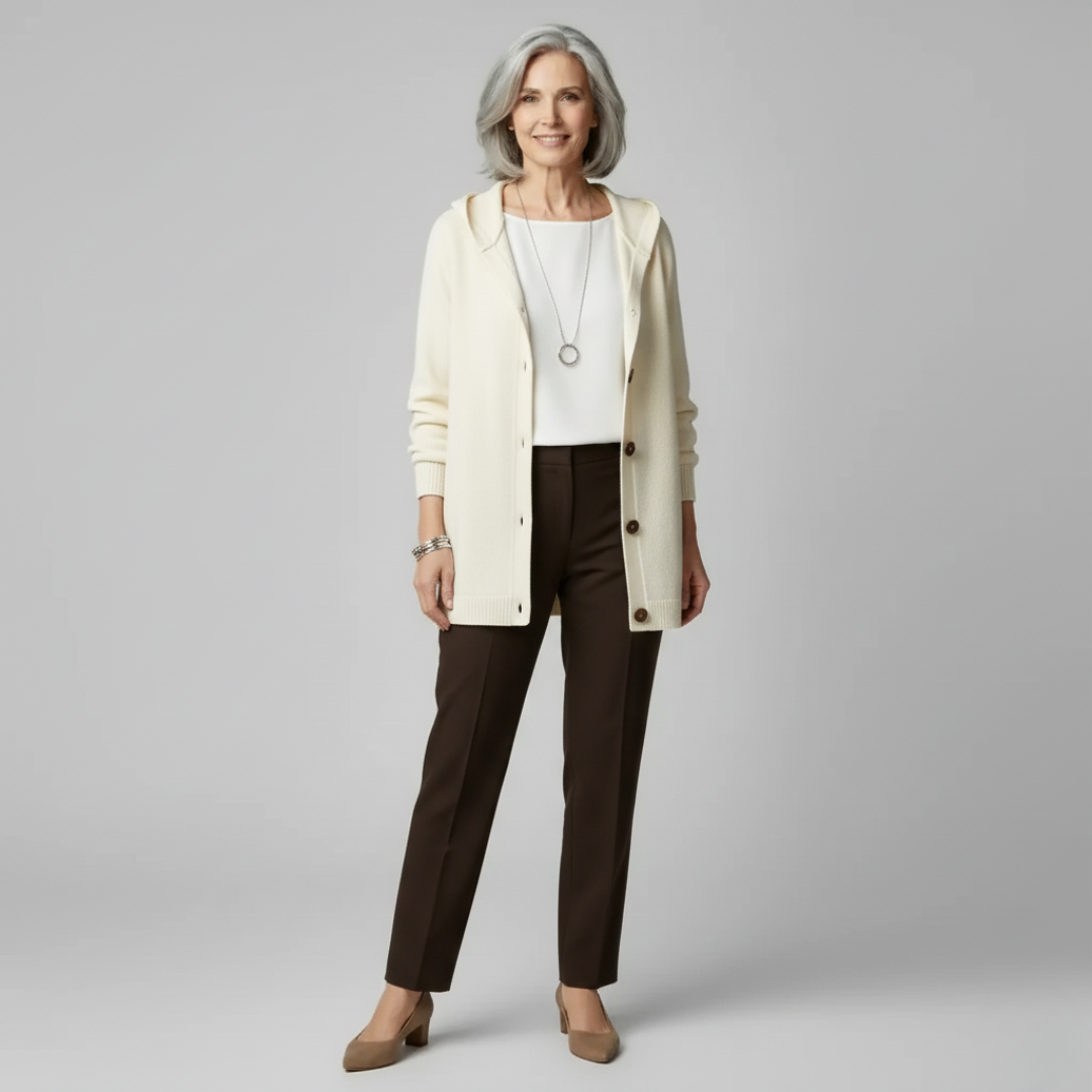 Stilhaus Bern | Elegante Kapuzenstrickjacke