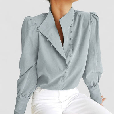 Stilhaus Bern | Asymmetrische Stehkragen Bluse
