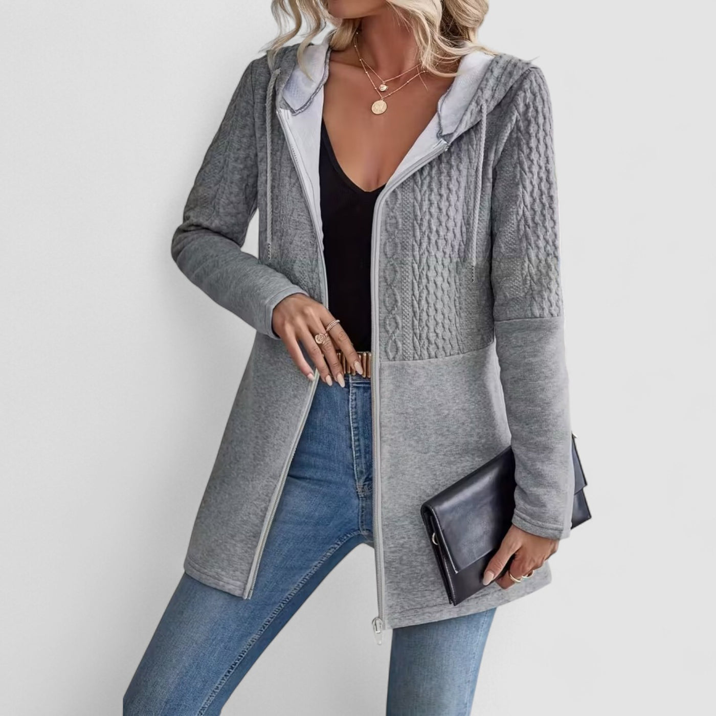 Stilhaus Bern | Strickjacke Mit Kapuze