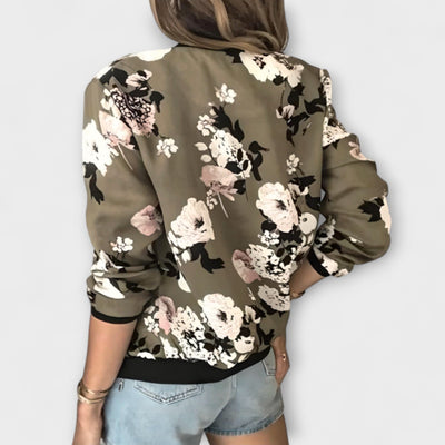 Lidia - Stylische Bomberjacke mit Blumenmuster