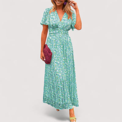 Malou™ | Klassisches V-Ausschnitt Kleid